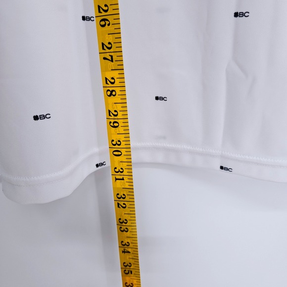 Black Clover Mens XXL Golf Polo Shirt White All Over Print Syntrel Performance - Picture 7 of 12